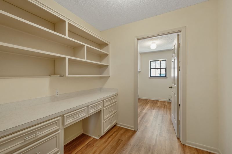 Built-in home office nook